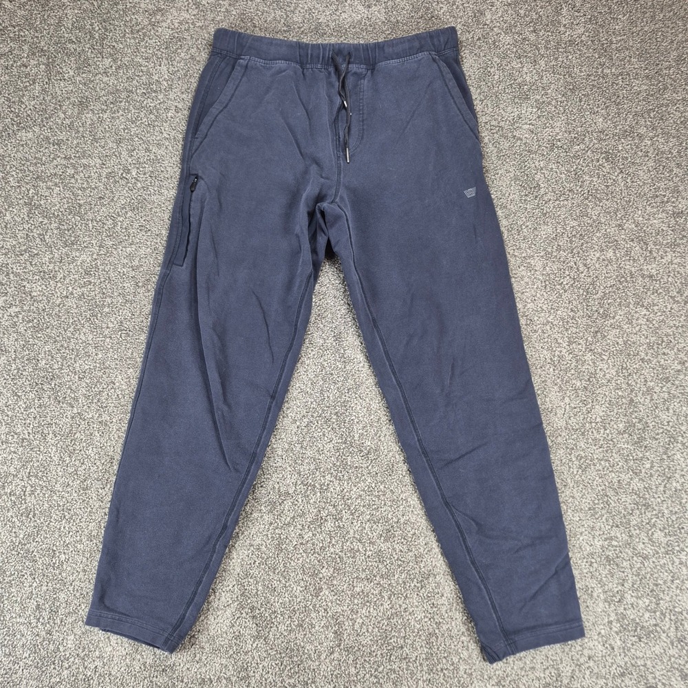 Mack Weldon Ace Sweatpants Mens Medium Navy Blue Tapered Joggers